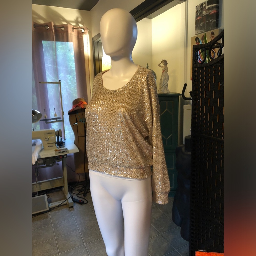 Sequin Long Sleeve Top brand is DEX
